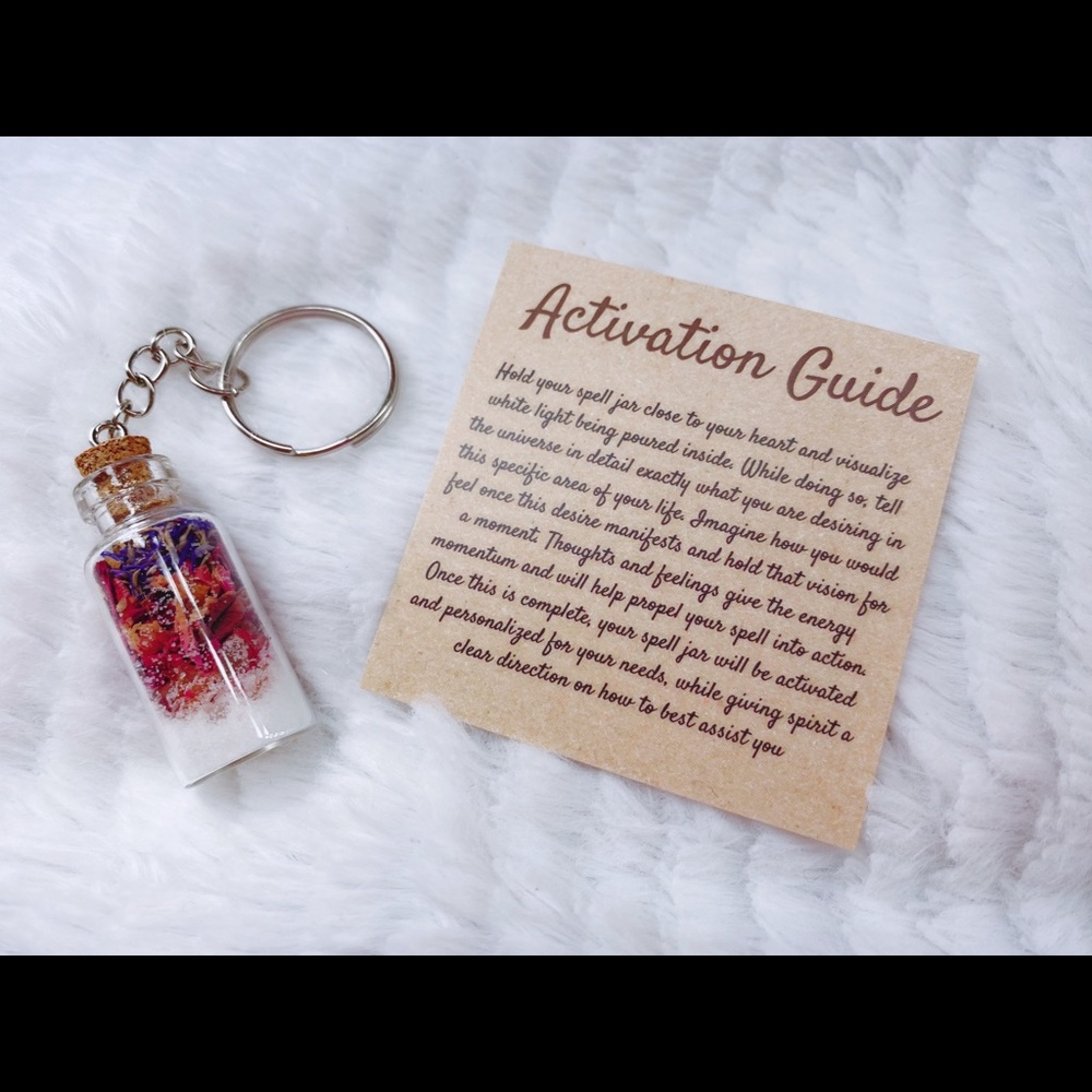 Self Love Spell Jar Keychain